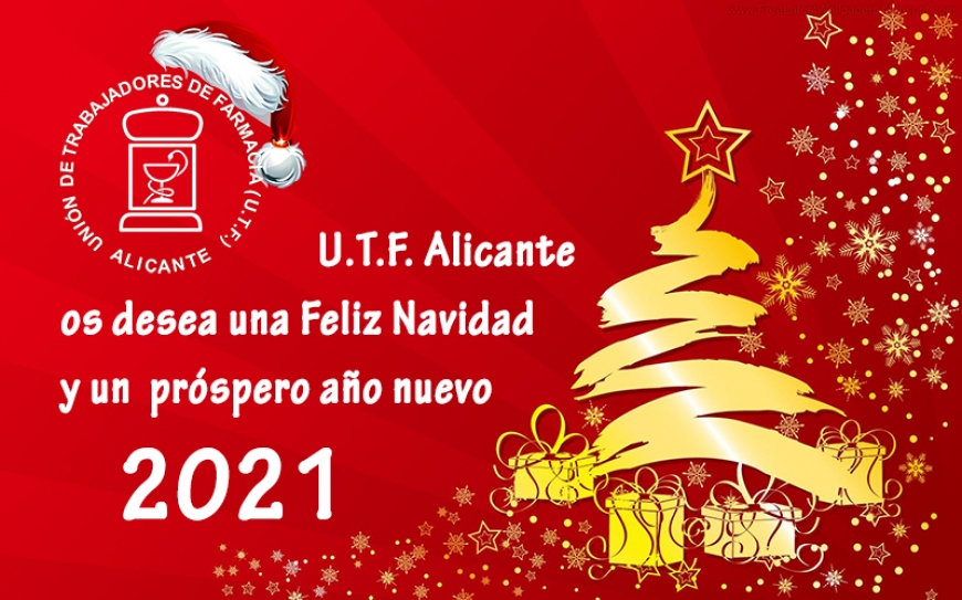 UTF Alicante os desea una Feliz Navidad y buen comienzo de año