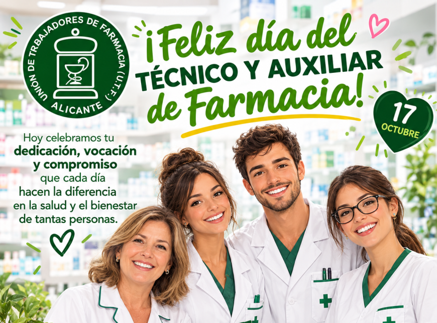 17 DE OCTUBRE | DÍA DEL TÉCNICO Y AUXILIAR DE FARMACIA 