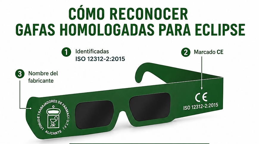 Cómo reconocer gafas homologadas para eclipse