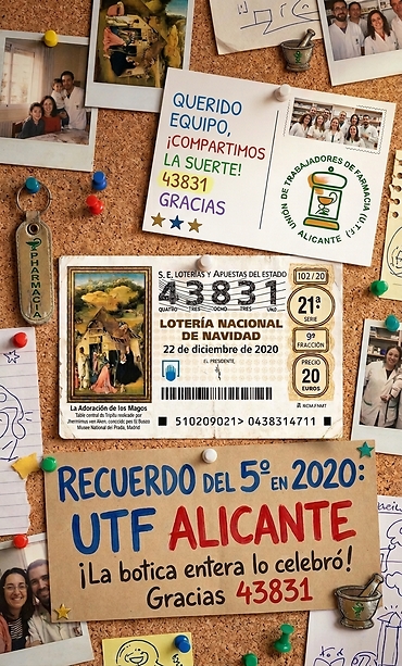 En 2020 la suerte llamó a la puerta de UTF  Alicante